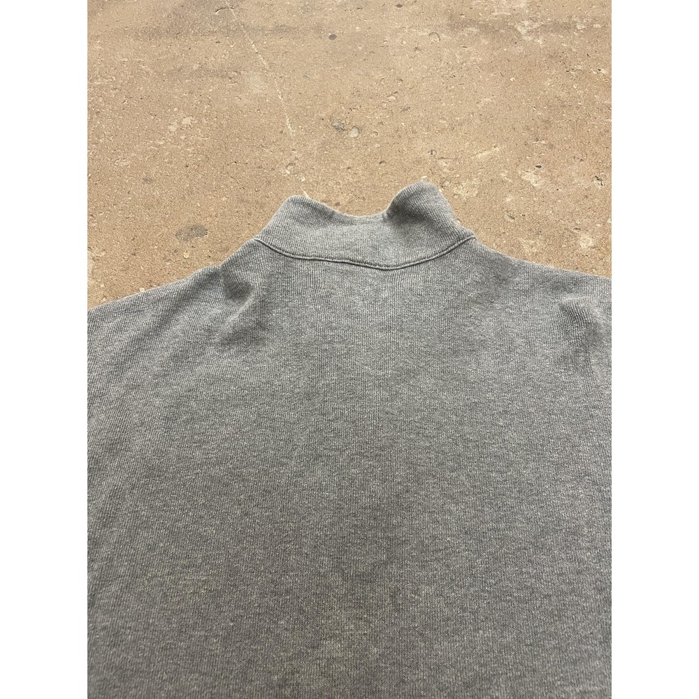 Polo Ralph Lauren Sweater Mens XL Gray Quarter Zip Mock Neck Pony Logo Pullover - Picture 11 of 16